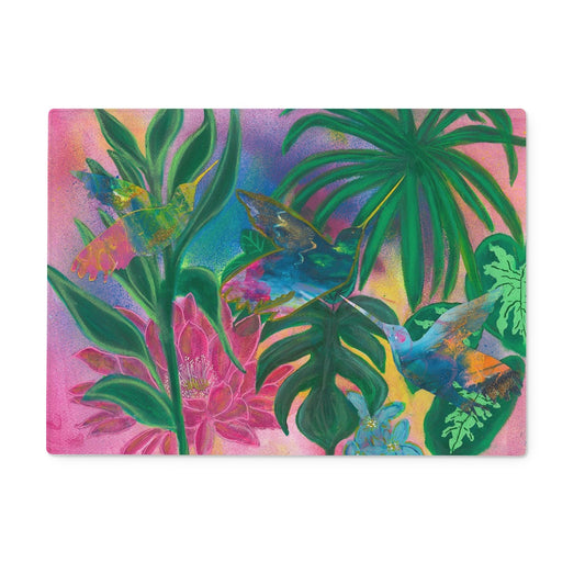 Tropical Glass Chopping Board